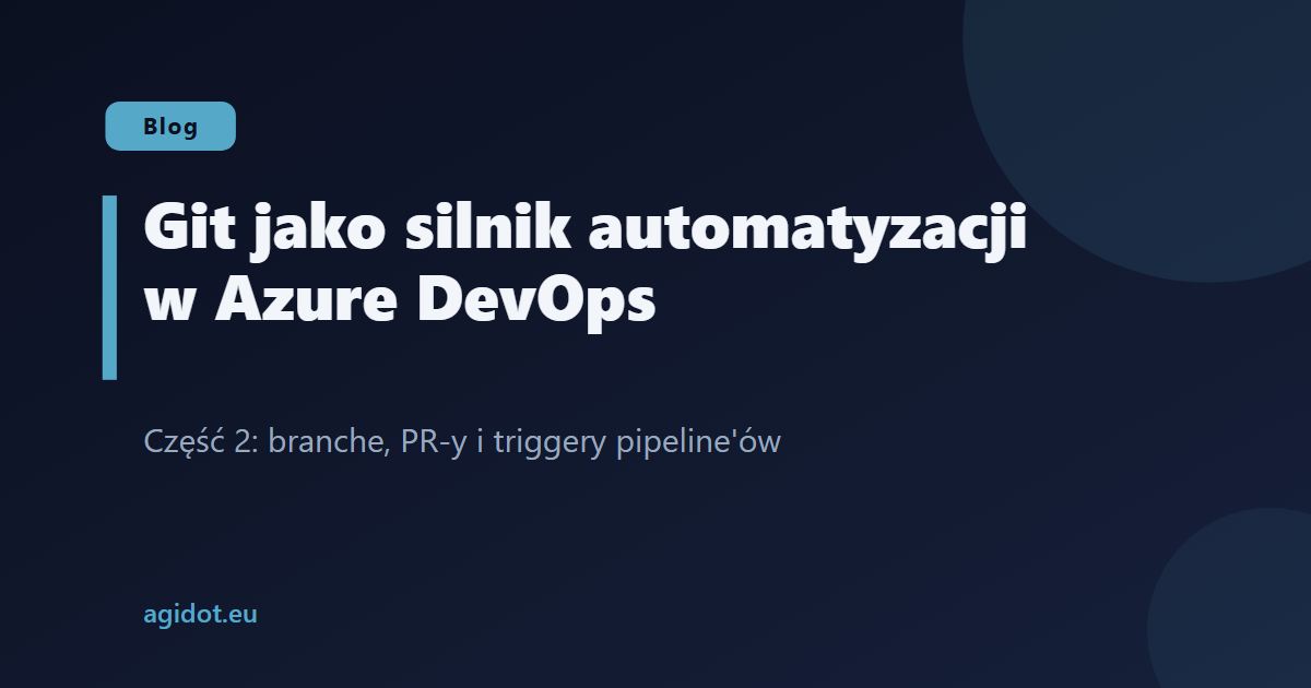 Git jako silnik automatyzacji w Azure DevOps