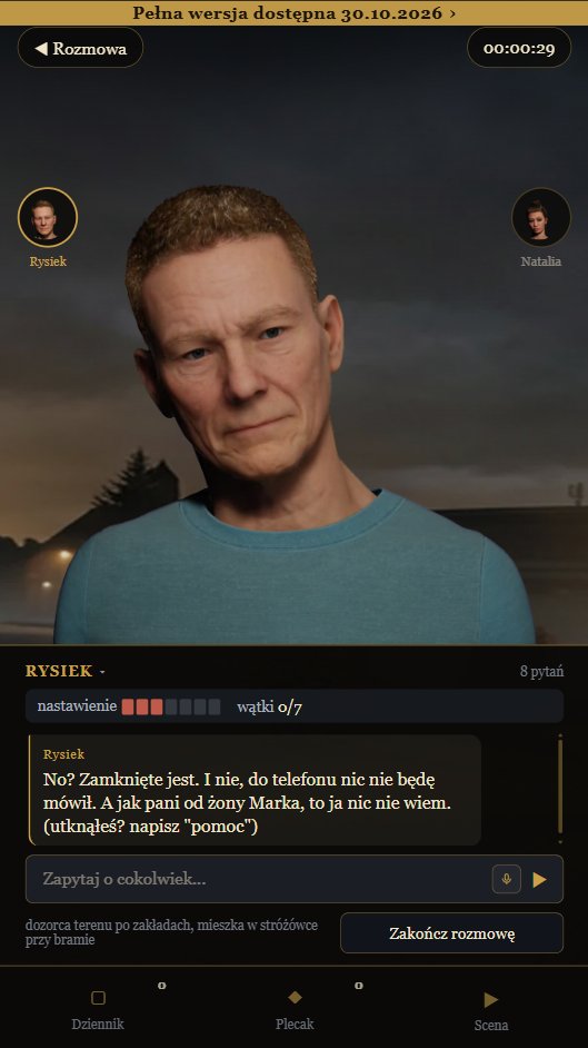 Rozmowa ze świadkiem w grze