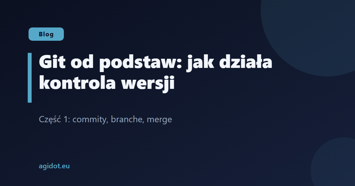 Git od podstaw: jak działa kontrola wersji