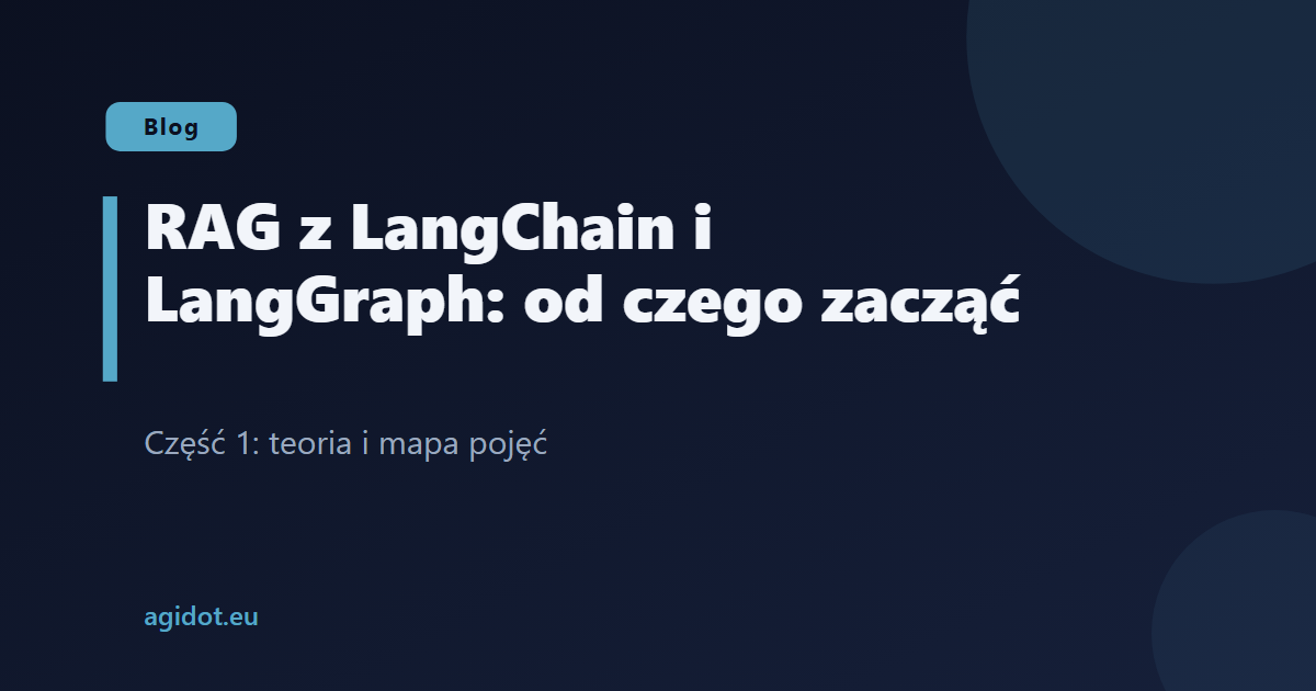 RAG z LangChain i LangGraph: od czego zacząć
