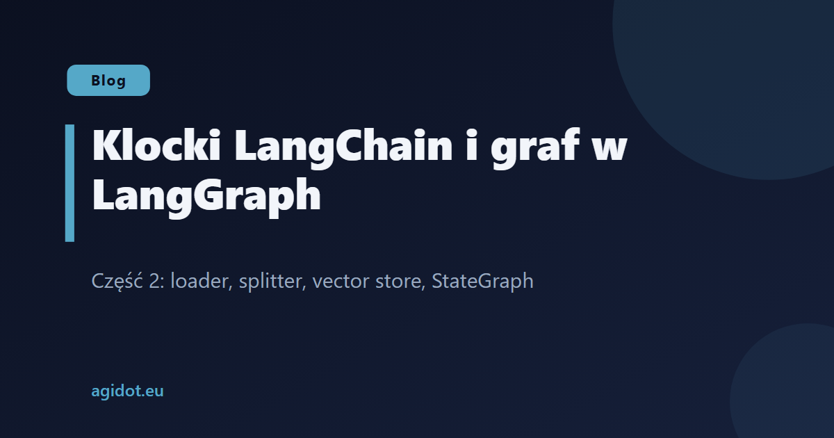 Klocki LangChain i graf w LangGraph