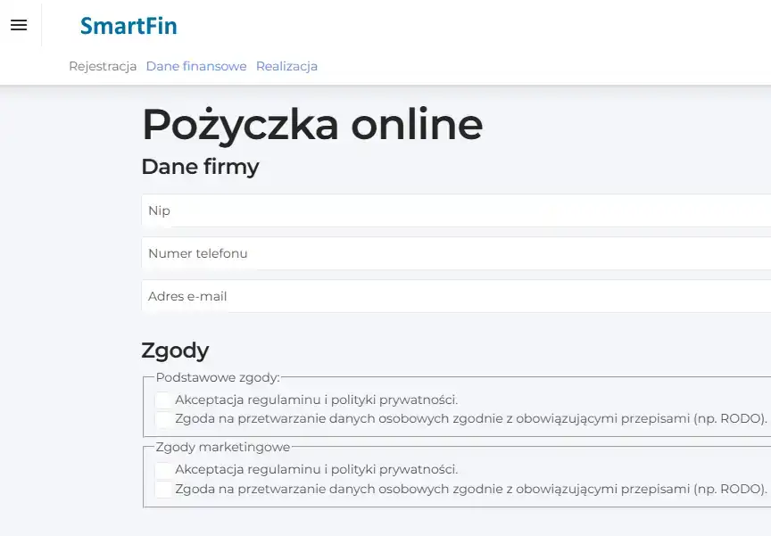 Podgląd formularza
