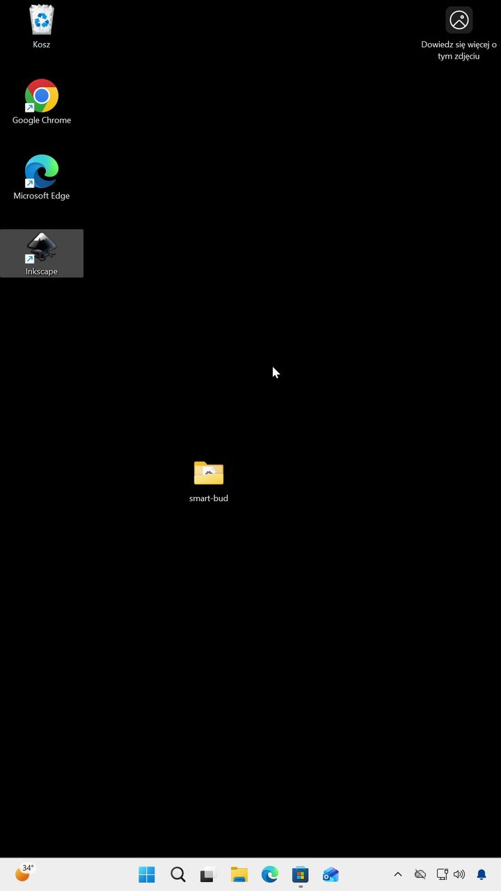 Zainstalowany Inkscape na pulpicie