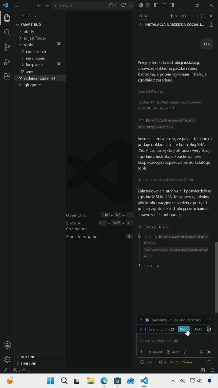 Instalacja narzędzia do generowania grafik - weryfikacja SHA-256