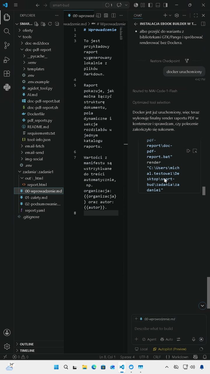 Generowanie dokumentu PDF w kontenerze Docker