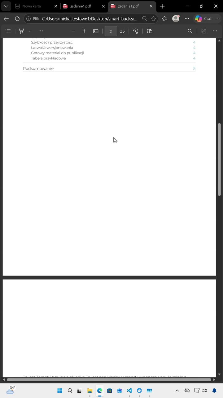 Gotowy dokument PDF ze spisem treści